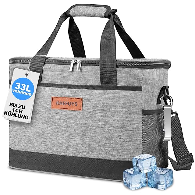 Sac isotherme pliant KAEFUYS de 33 litres avec une bandoulière