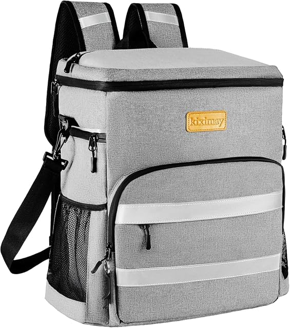 Sac isotherme pliant kiximay de 30 litres porté en sac à dos