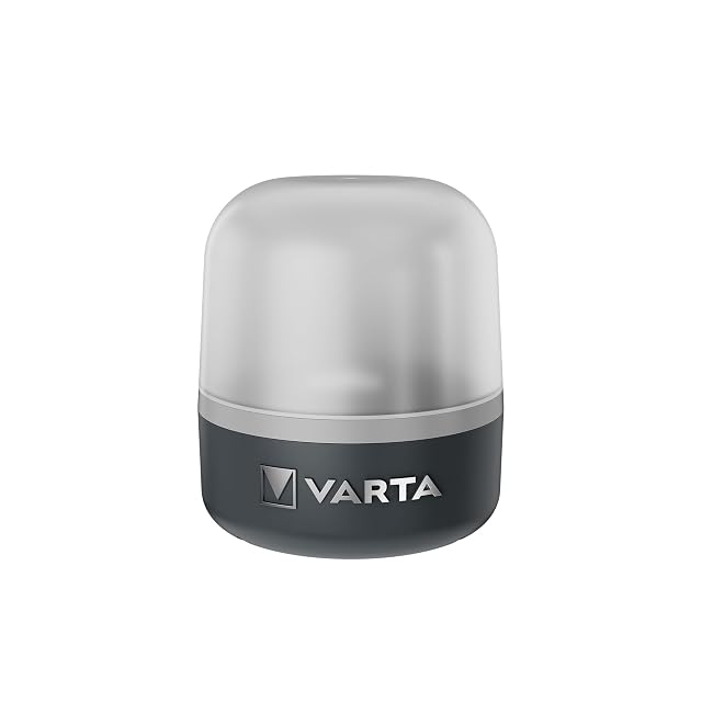 Lanterne de camping dynamo VARTA L10RH avec une manivelle et un crochet dans la base