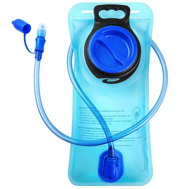 Poche à eau Geroony bleue de 2 litres avec un tube de 100 cm