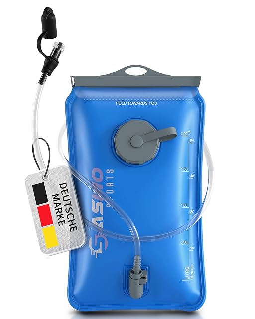 Poche à eau SASMO de 2 litres avec ouverture ronde de remplissage et ouverture coulissante