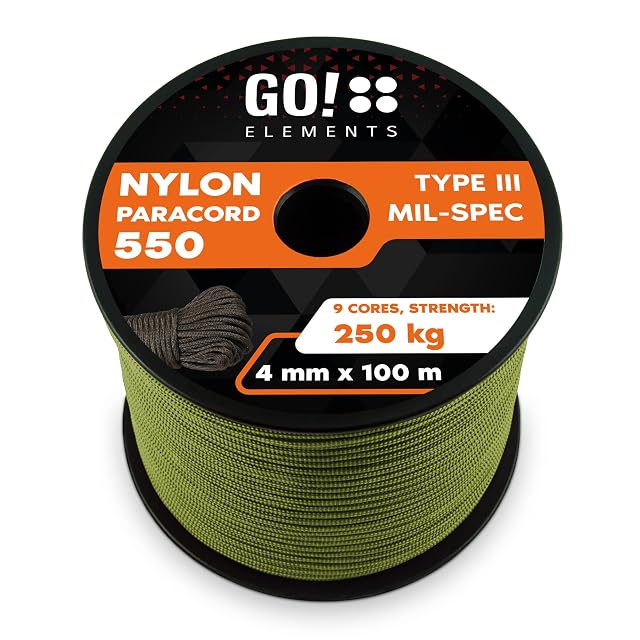 Paracorde de type III GO!elements en nylon enroulée sur sa bobine
