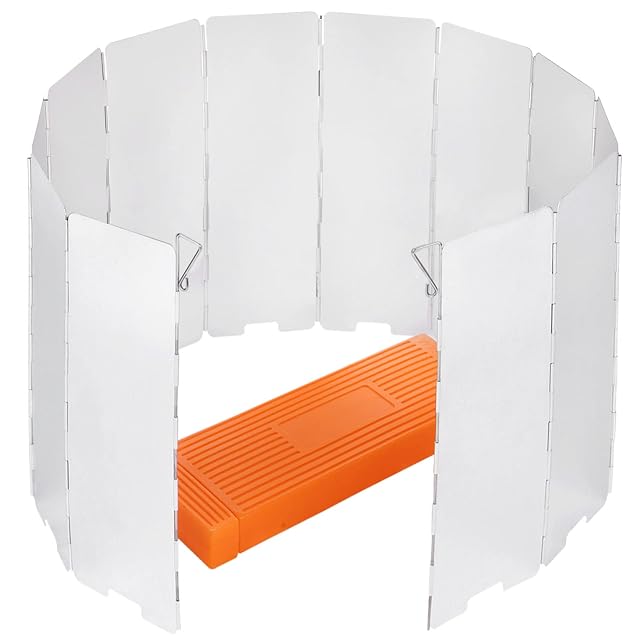 Pare-vent pliant en aluminium Sagafly à douze panneaux pour réchaud de camping